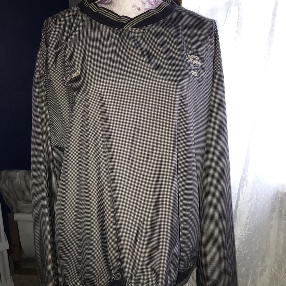 Houndstooth Print Windbreaker Dayton Flyers